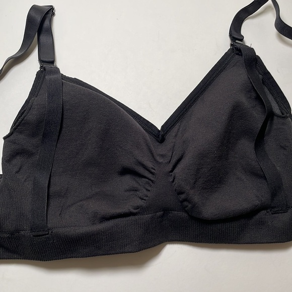 BRAVADO 11008BA Bra S/P Black Removable Pads Nursing Maternity Modest Wireless - Picture 7 of 10